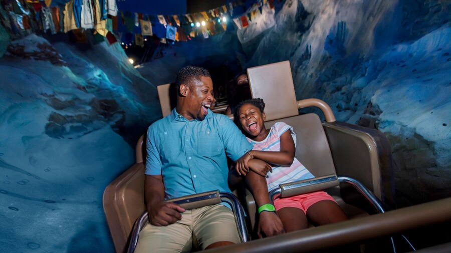 Guests ride Expedition Everest