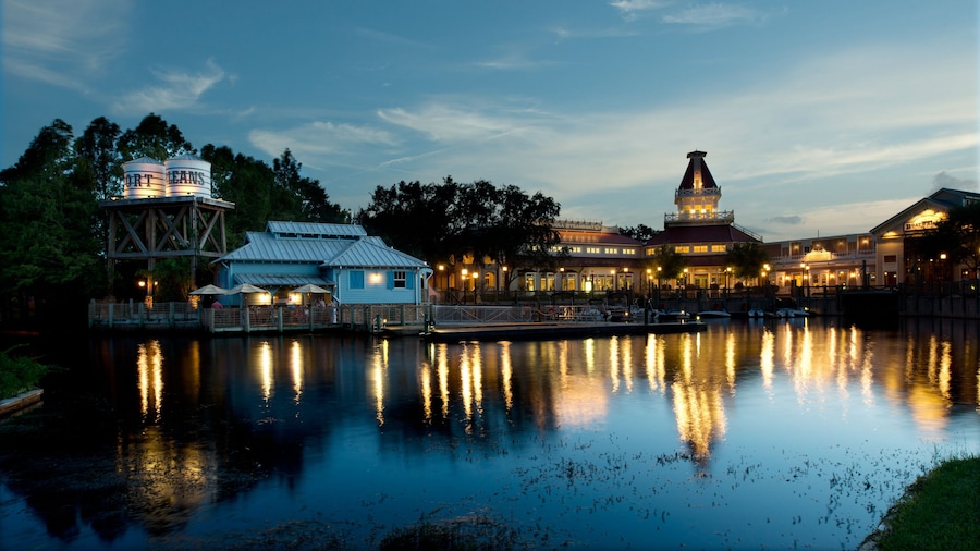 Blick auf den Sassagoula River in Disney's Port Orleans Resort – Riverside