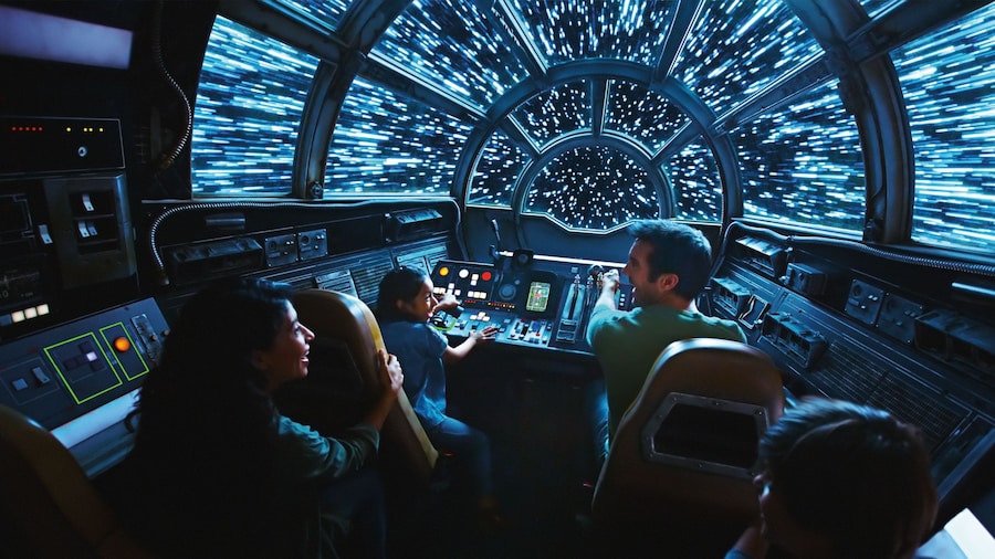 Viaje en el Halcón Milenario en Star Wars Galaxy's Edge