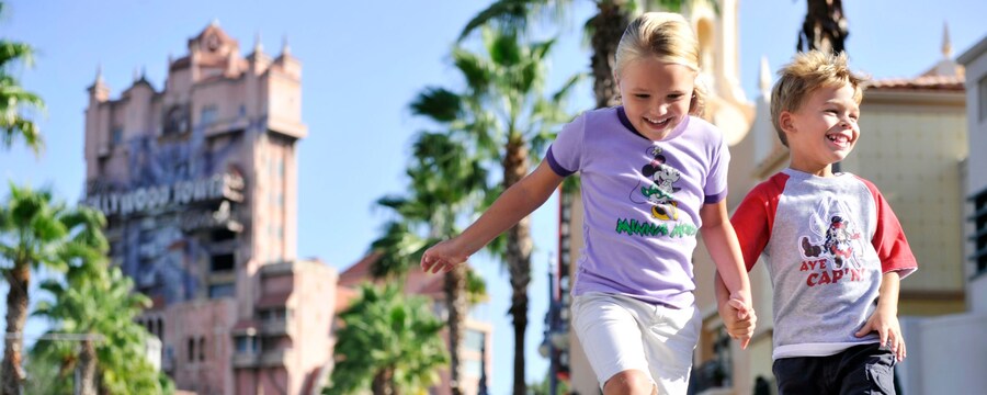 Young Boy and Girl at Hollywood Studios