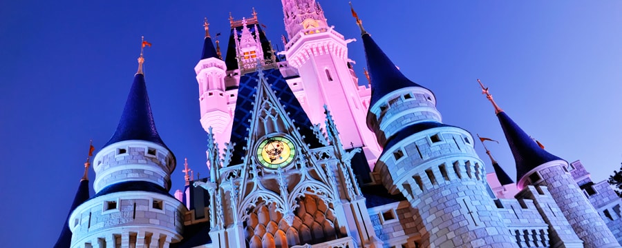 Cinderella Castle at night
