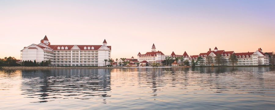 Disney's Grand Floridian Resort and Spa from across Seven Seas Lagoon