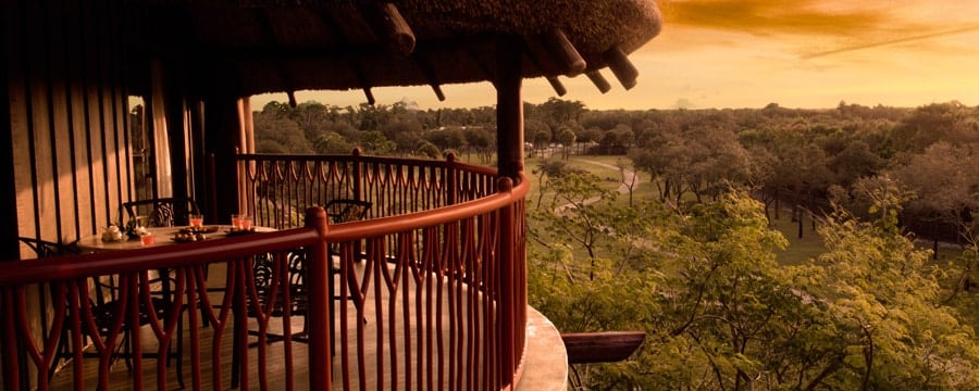 A balcony at Disney's Animal Kingdom Villas Kidani Village