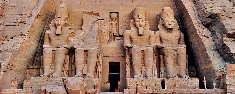 The Great Temple of Ramses II, Abu Simbel in Egypt.