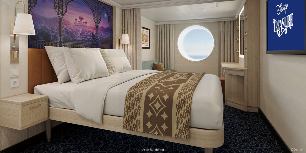 Cabine Oceanview – Disney Treasure