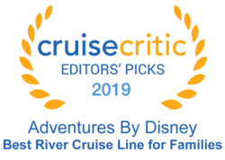 The Cruise Critic Award logo, which reads ‘Cruise Critic Editors’ Picks 2019