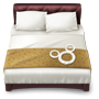 Um ícone de uma cama