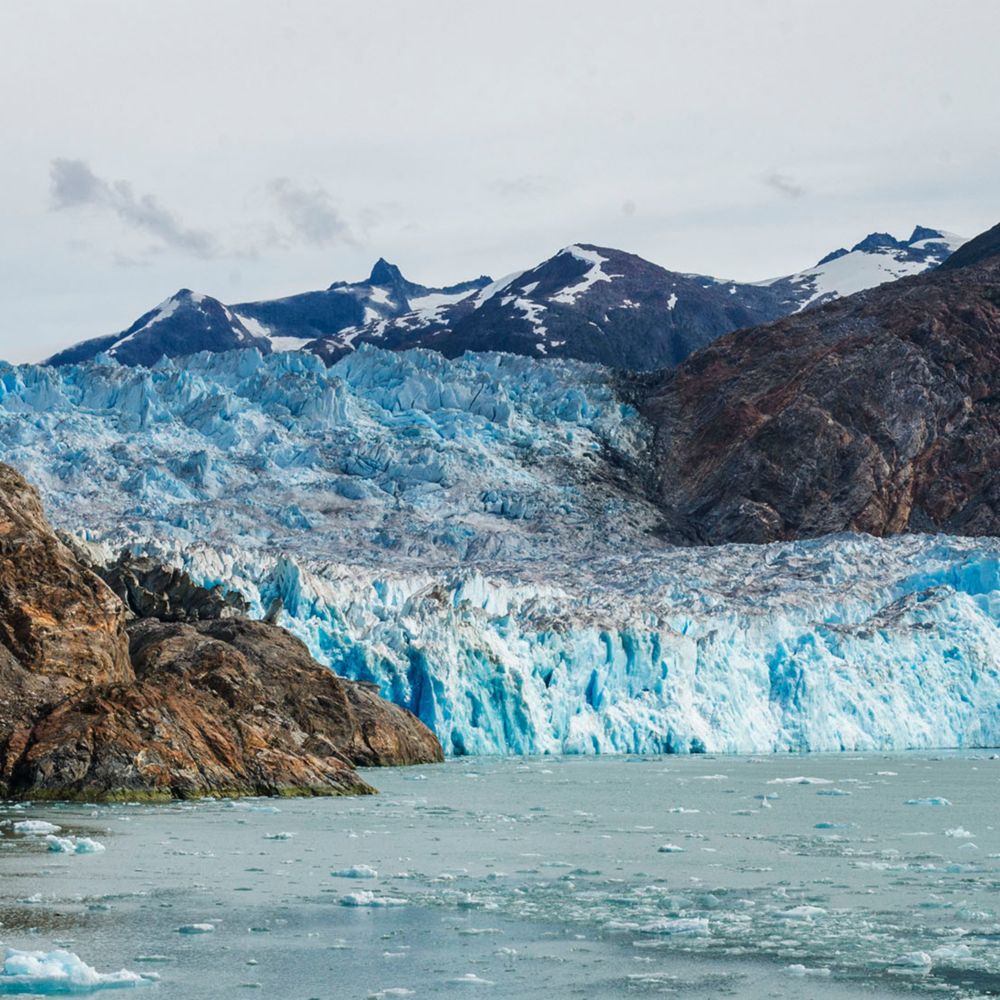The Tracy Arm fjord near Juneau, Alaska