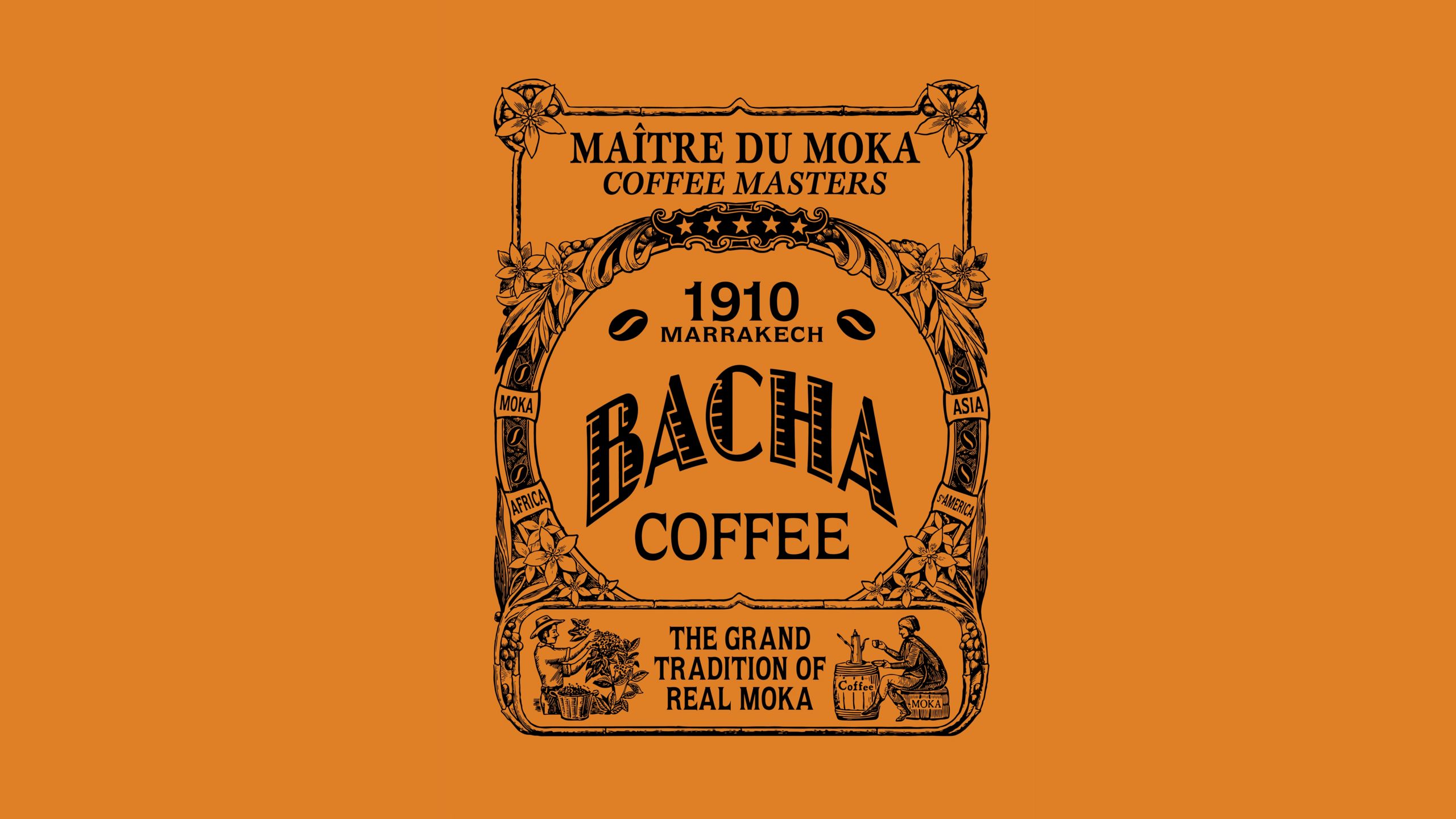A logo of Bacha Coffee