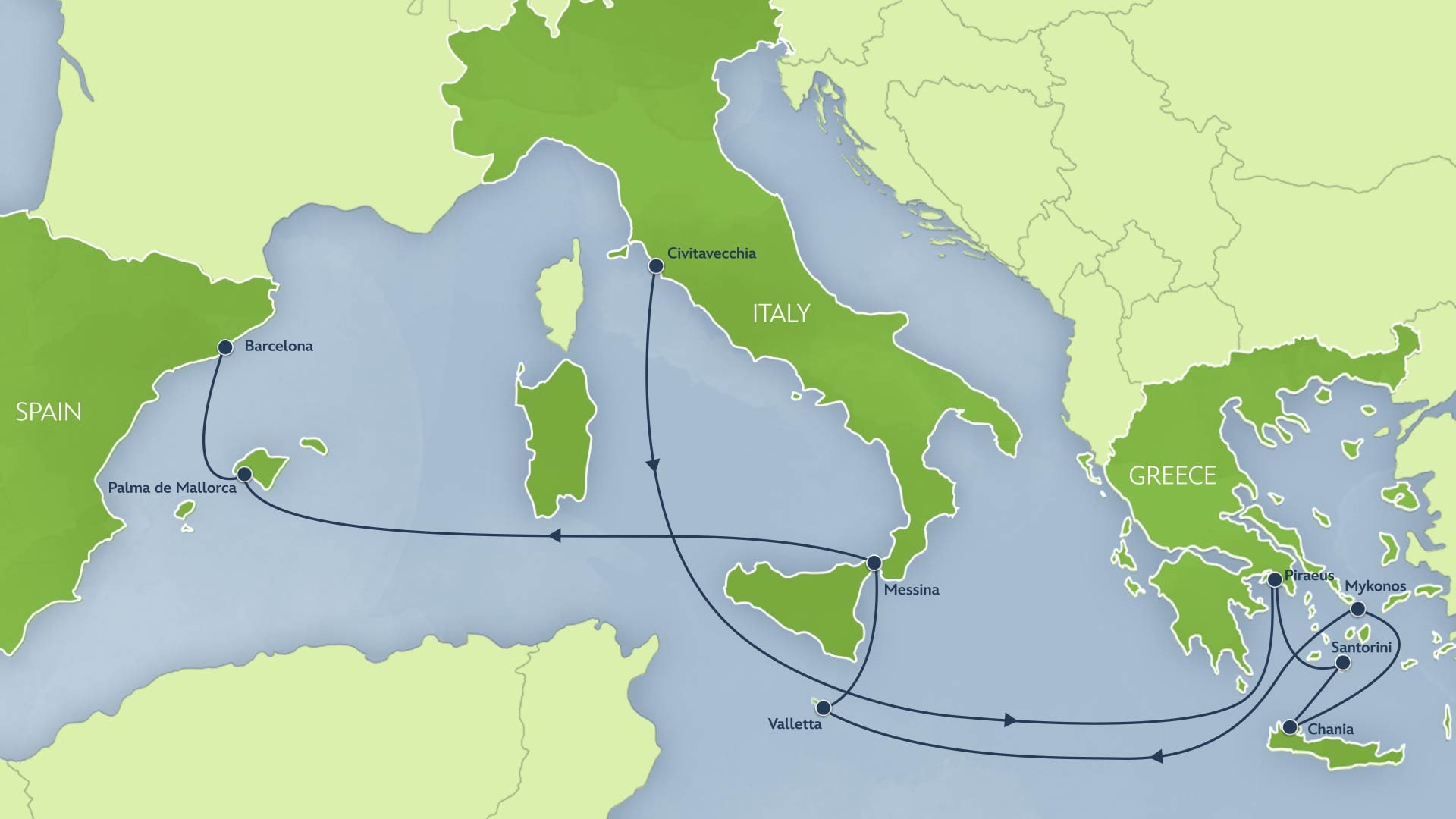 Disney Rome Port 12-Night Mediterranean with Greek Isles Cruise from Civitavecchia (Rome ...