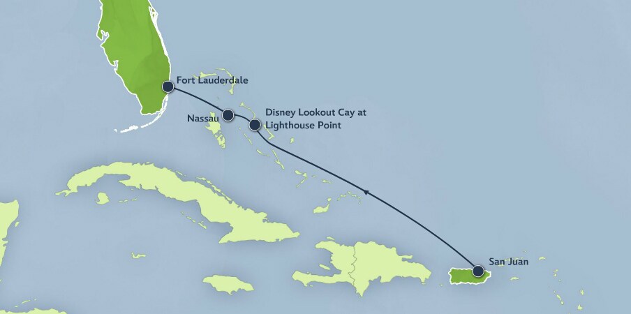 4-night Bahamian Cruise From Fort Lauderdale 4-Night Bahamian Cruise from San Juan ending in Fort Lauderdale on