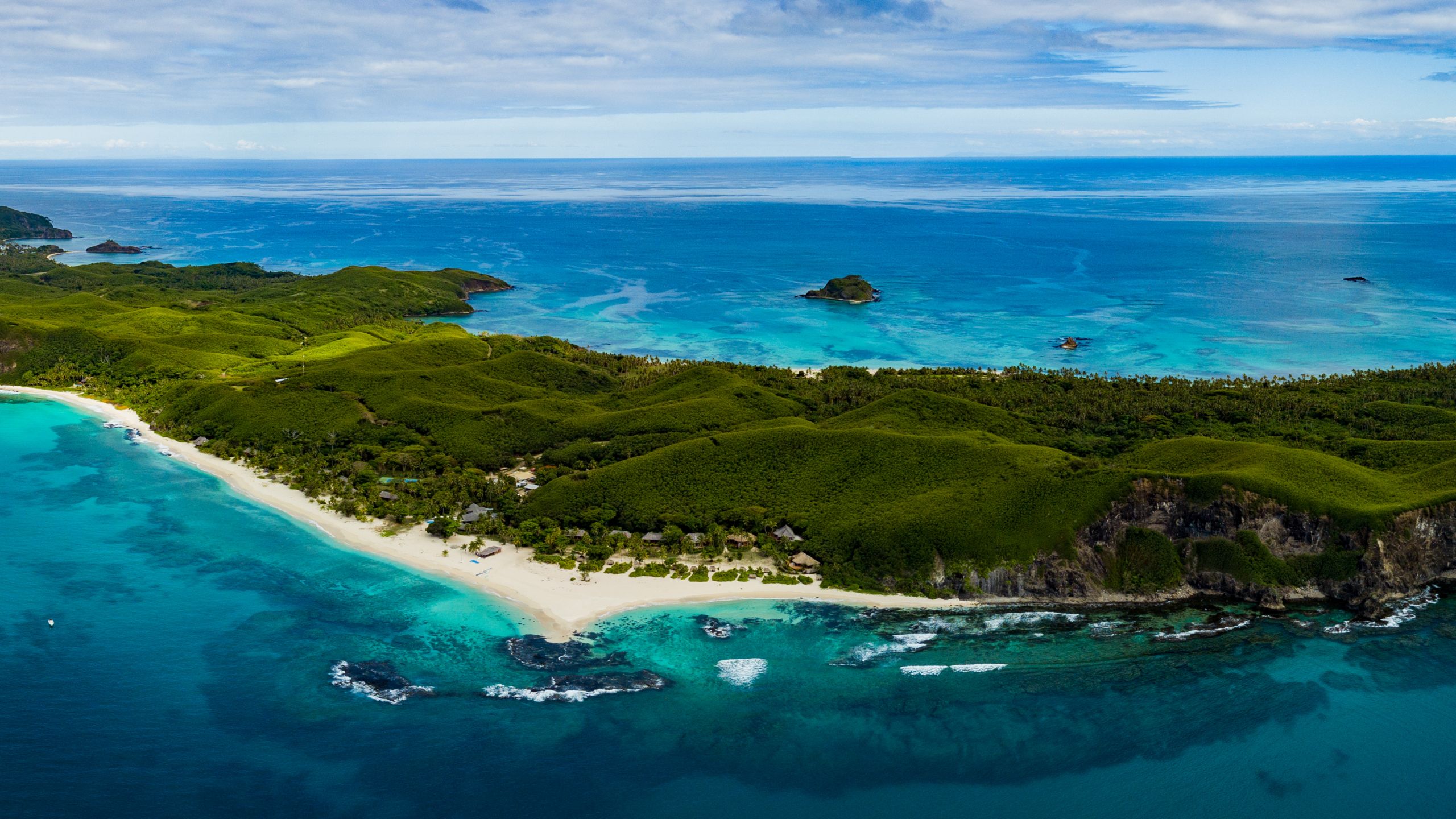 A lush island in the South Pacific 