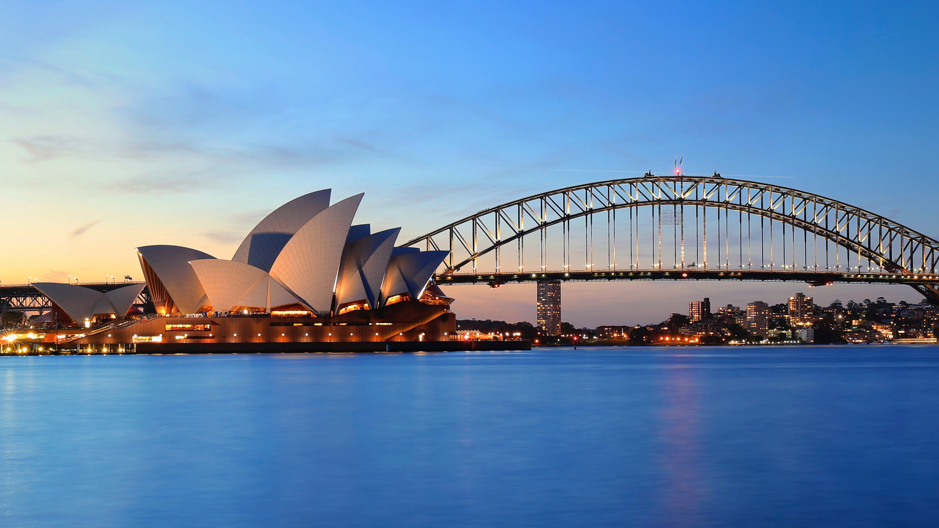 The Sydney Opera House and Harbour Bridge