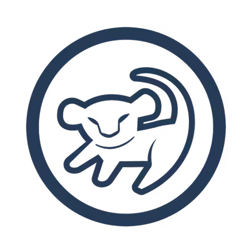 Circular icon featuring The Lion King Simba cave painting